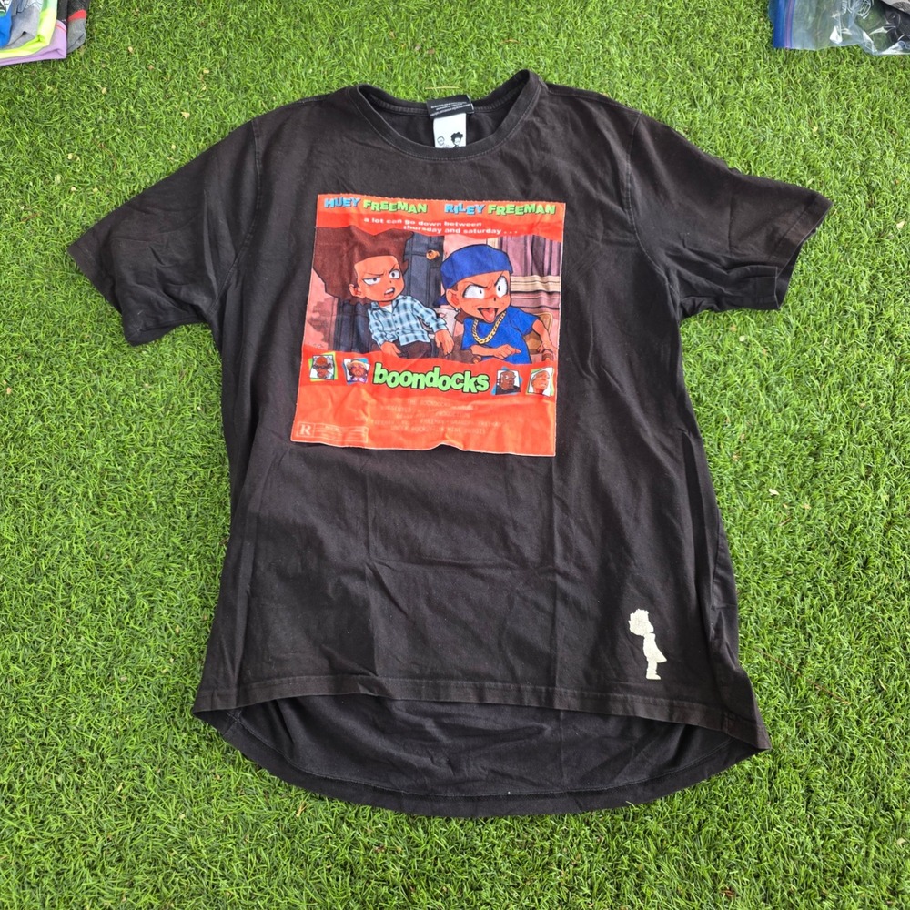 The Boondocks Huey Riley Freeman Graphic T-Shirt Black 3XL Movie Poster Style